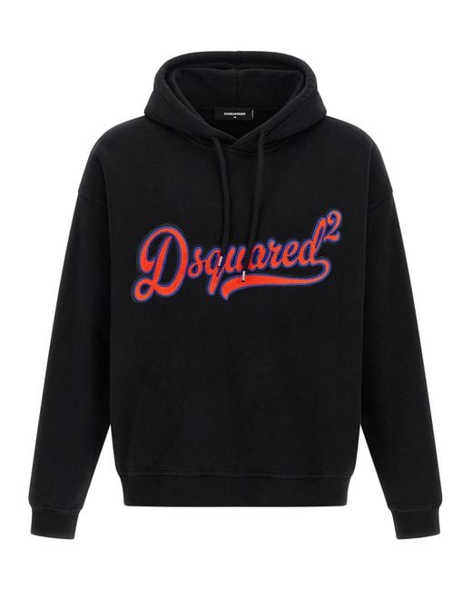 DSquared² Gray Sponge Patch Sweatshirt for men