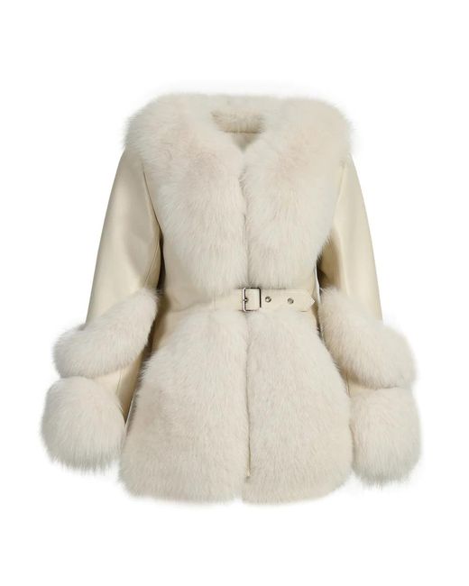 Wanan Touch Natural Emily Leather And Fur Jacket