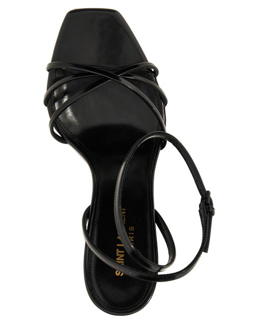 Saint Laurent Black Opyum Sandals