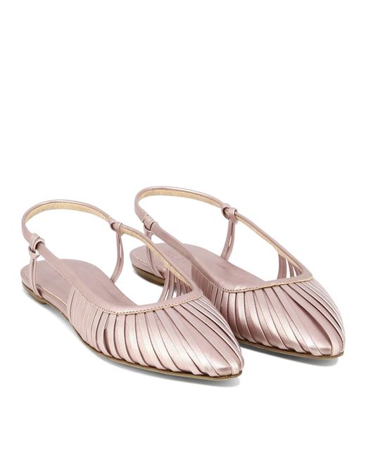 Roberto Del Carlo Pink "Lisi" Ballet Flats