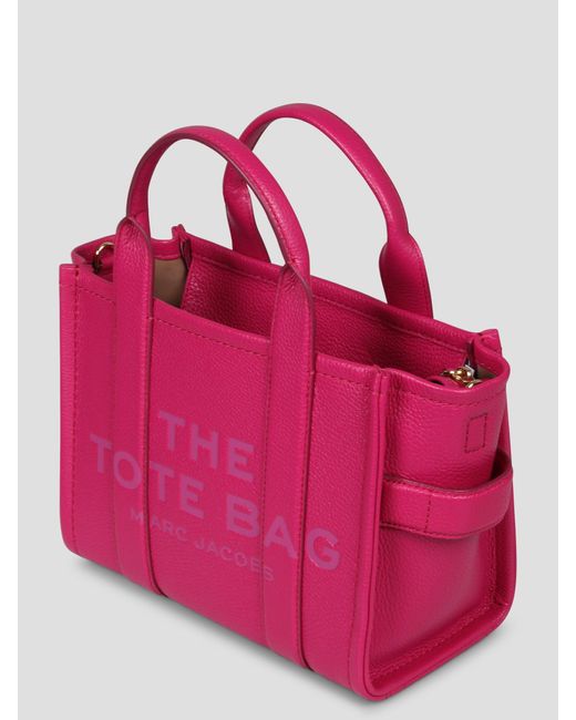 Marc Jacobs Pink The Leather Medium Tote Bag