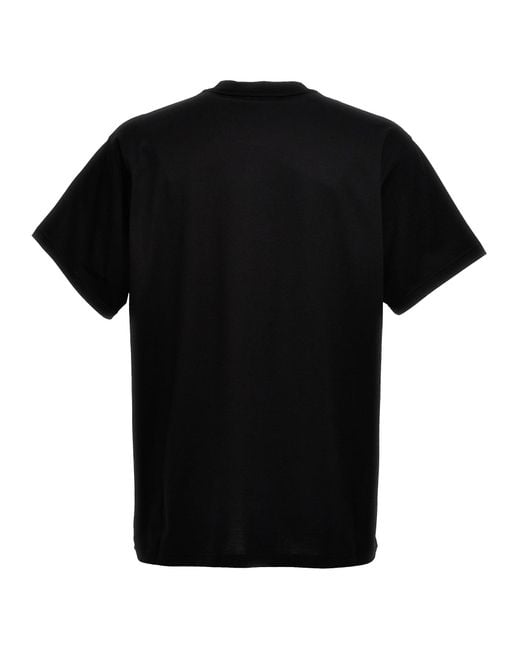 Burberry Black Oversized Logo T-shirt for men