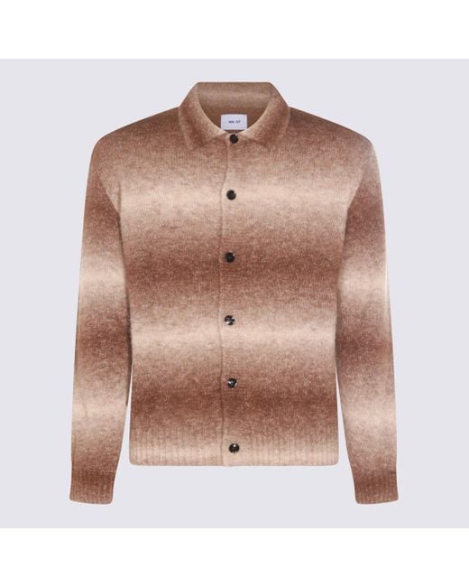 NN07 Brown Sweaters Camel Stripe for men