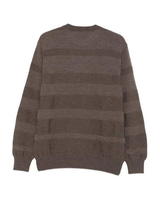 Paul & Shark Brown Striped Sweater for men