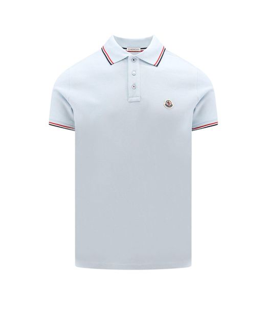 Moncler Polo Shirt in Blue for Men | Lyst