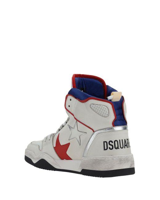 Sneakers High Top di DSquared² in White da Uomo