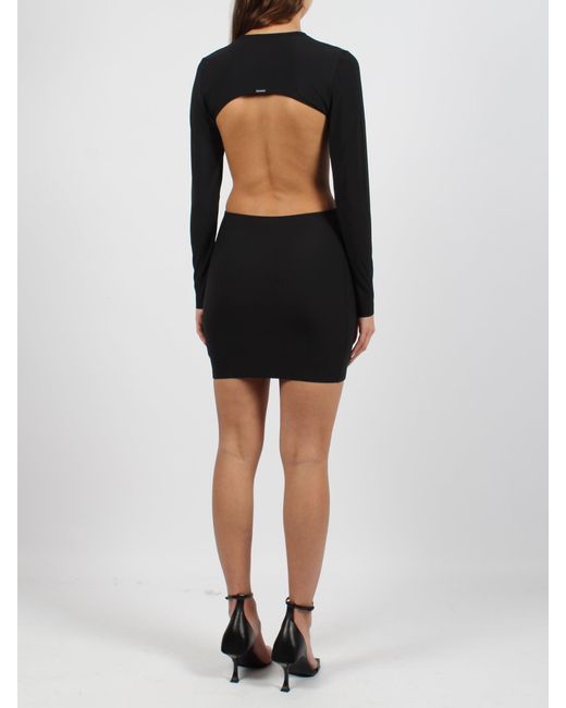 Balenciaga Black Cut-Out Hourglass Mini Dress