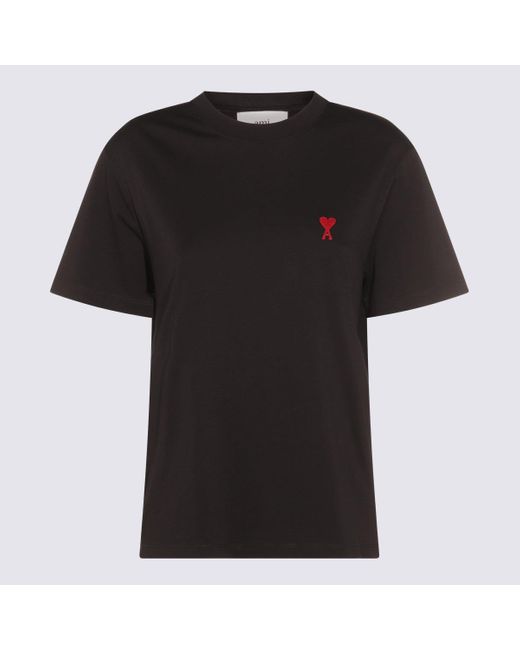 T-Shirts And Polos Blacks And Greys-Uomo di AMI da Uomo