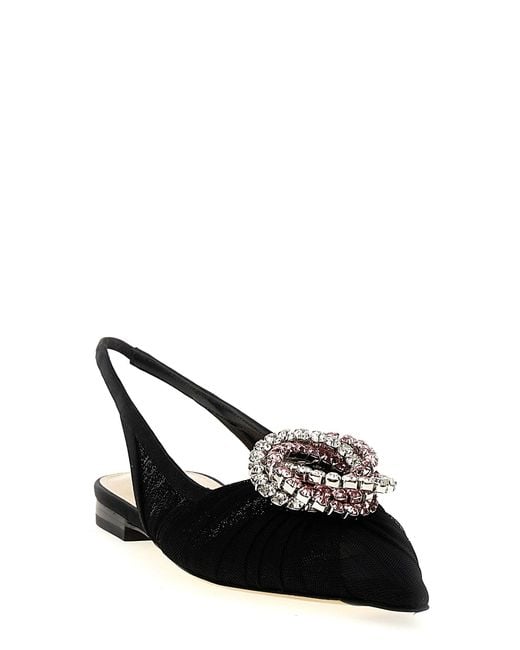 Mach & Mach 'Galaxy' Slingback in Black | Lyst