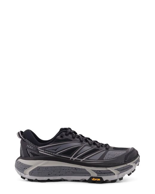 Hoka One One Black U Mafate Speed 2 Mesh And Rubber Sneakers for men