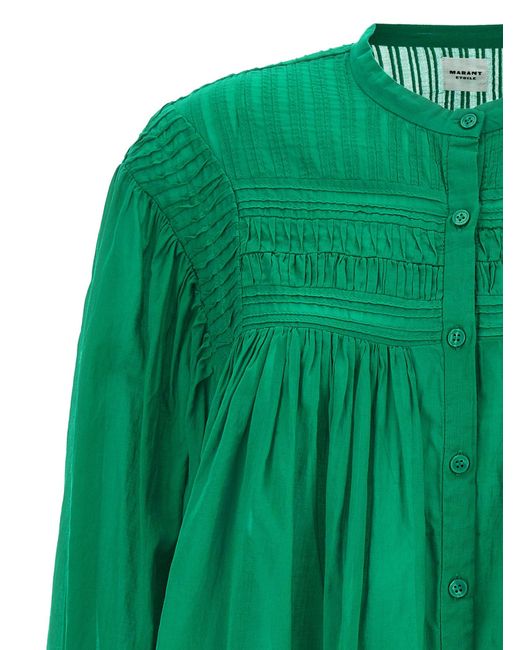 Isabel Marant Green Plalia Shirt, Blouse