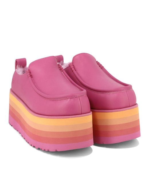 Ugg Pink Mocassini Con Platform "Urseen"