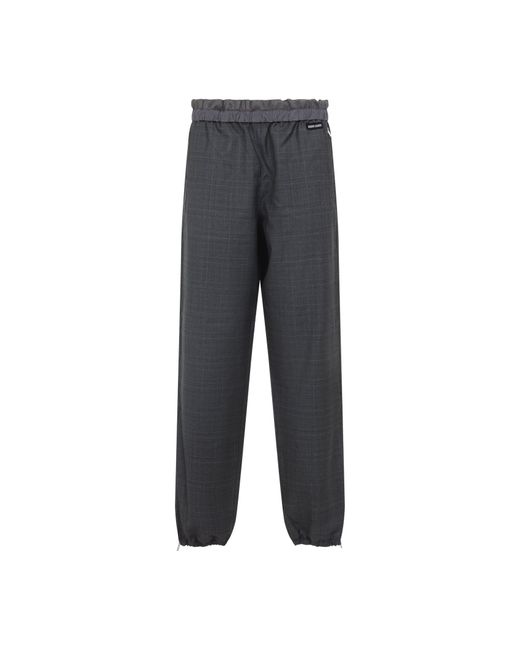 Virgin Wool Pants-Donna di Miu Miu in Gray