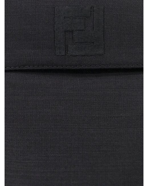 Camicia in lana mohair di Fendi in Black