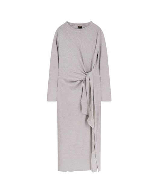 Boss Gray Dresses Open White