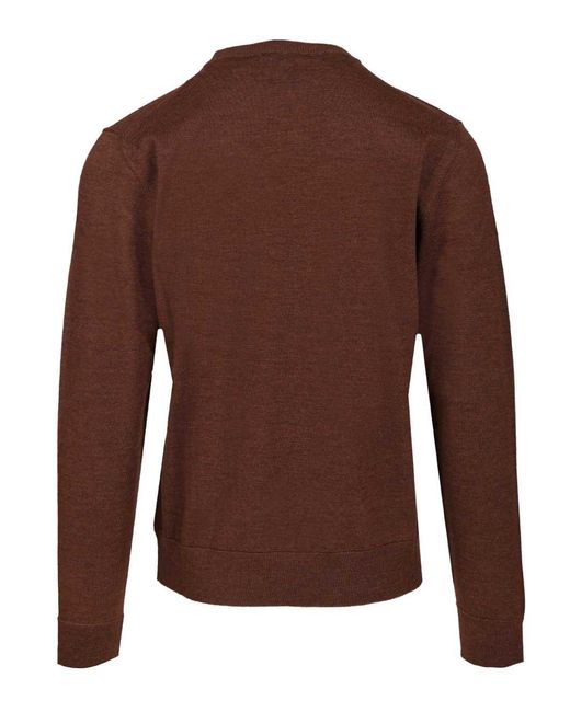 Ballantyne Brown Crew Neck Sweater Knitwear for men