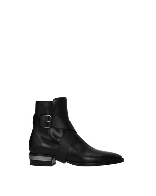 Balmain Ankle Boot Leather Black for men