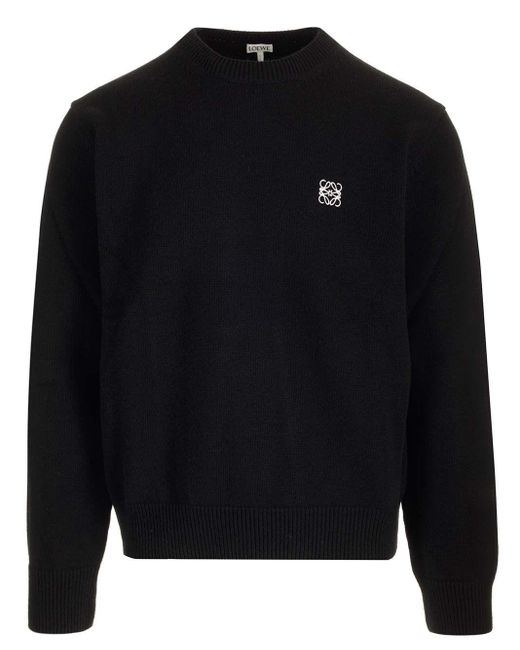 Loewe Black Wool Sweater for men