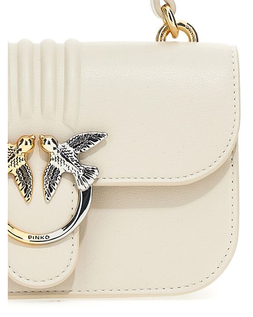 Pinko Love Bag Bell In Leather in Natural | Lyst