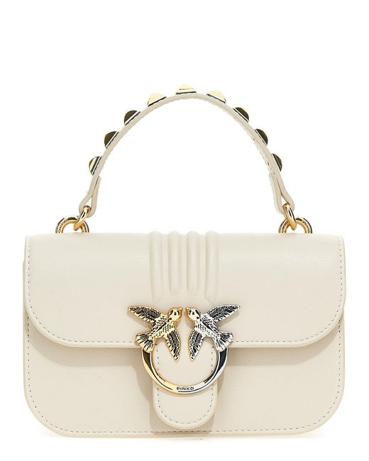 Pinko Natural Love Bag Bell In Leather