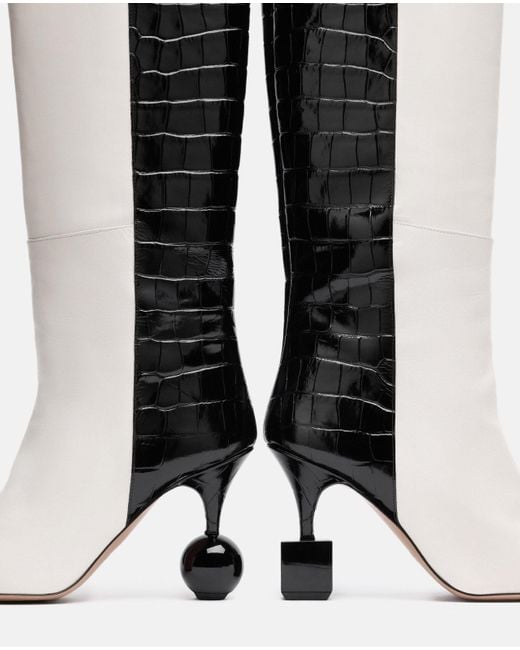 Jacquemus White Pointed Toe Boots