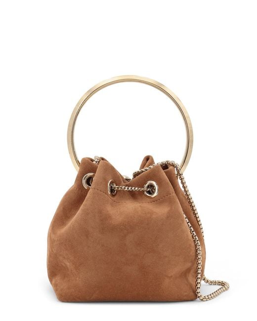 Jimmy Choo Brown Bon Bon Suede Bag