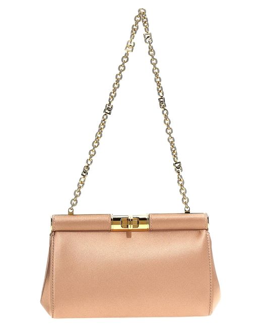 Dolce & Gabbana Natural 'Marlene' Small Shoulder Bag