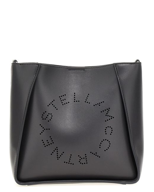 Stella McCartney Black 'Stella Logo' Mini Crossbody Bag
