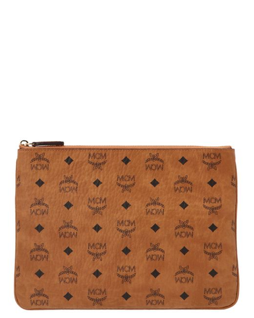 MCM Brown Medium 'Pouch' Shoulder Bag
