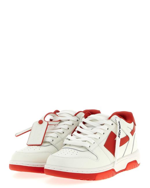 Out Of Office Sneakers Rosso-Uomo di Off-White c/o Virgil Abloh in Red da Uomo