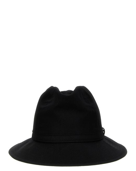 Yohji Yamamoto Black Fedora Hats for men