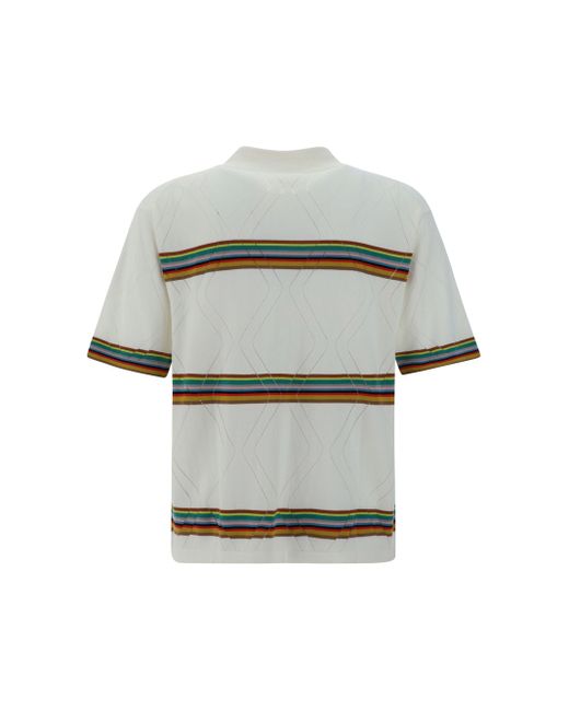 Paul Smith Multicolor Knitted Ss Shirt for men
