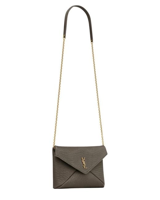 Clutch Bag With Chain Cassandras-Donna di Saint Laurent in White