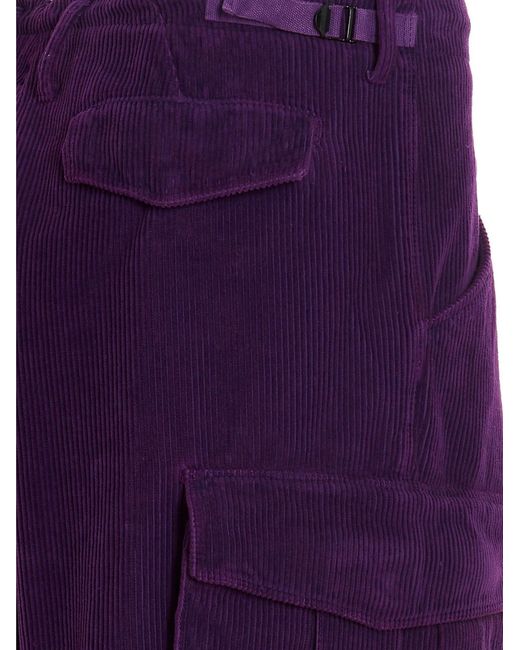Cellar Door Purple Cargo C Trousers for men