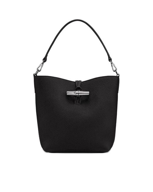 Longchamp Black Bucket Bags