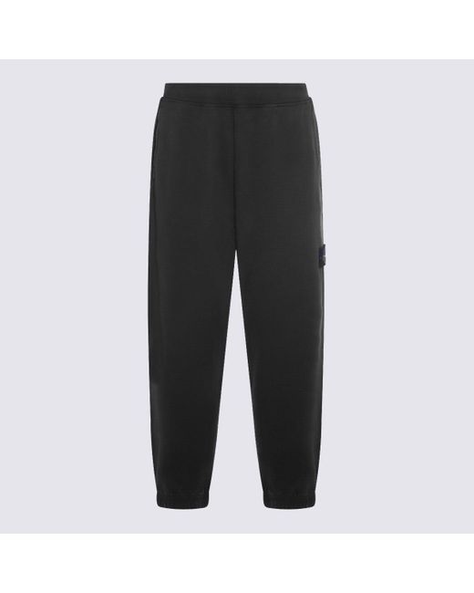 Stone Island Black Cotton Pants for men