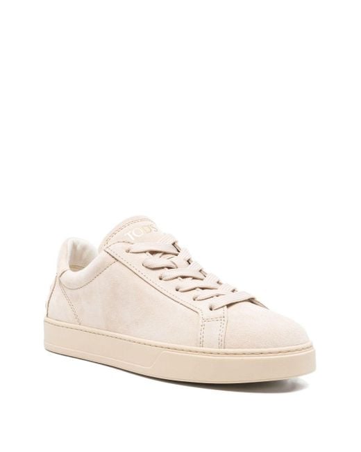 Tod's Pink Leather Sneakers