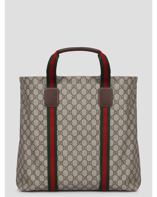 Gucci Brown Gg Tender Medium Tote Bag for men