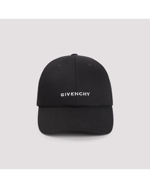 Givenchy Black Baseball Cap With Logo for men