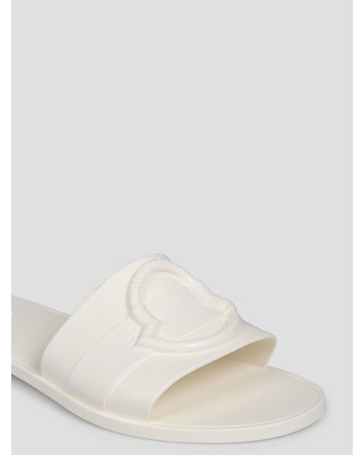 Mon slide sandal di Moncler in White