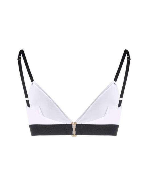 Tom Ford Black Triangle Bra With Logo Band
