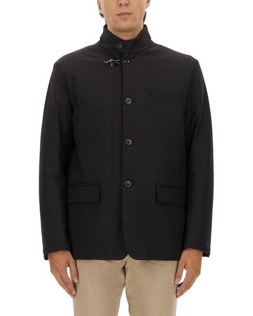 Fay Black Jacket With Hook for men