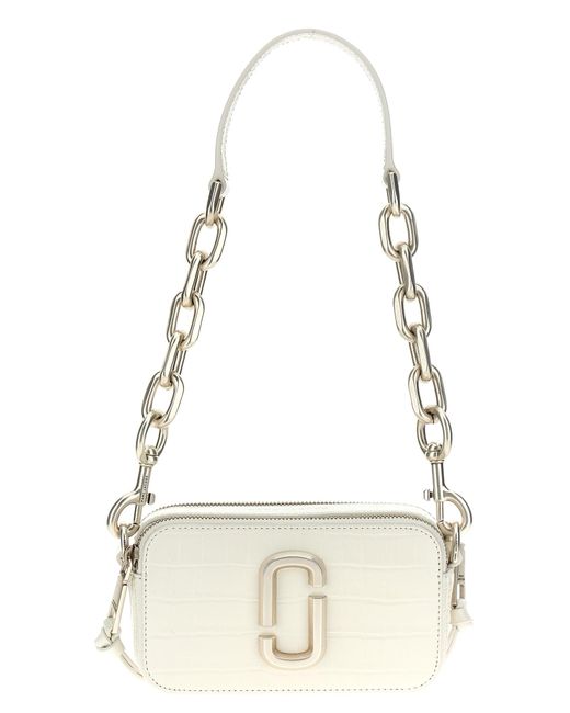 Marc Jacobs Natural The Croc-embossed Snapshot Crossbody Bags