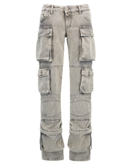 Essie Jeans Grigio di The Attico in Gray