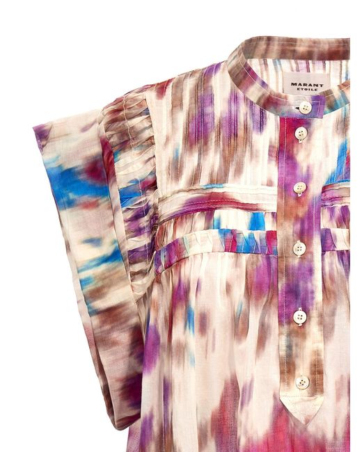 Leaza Top Multicolor di Isabel Marant in Pink