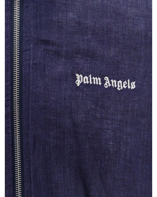 Palm Angels Blue Jacket for men