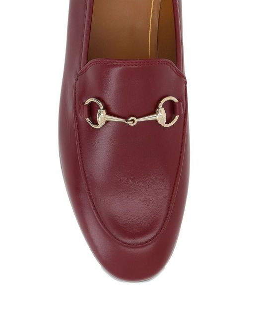 Gucci Brown Jordaan Leather Loafers
