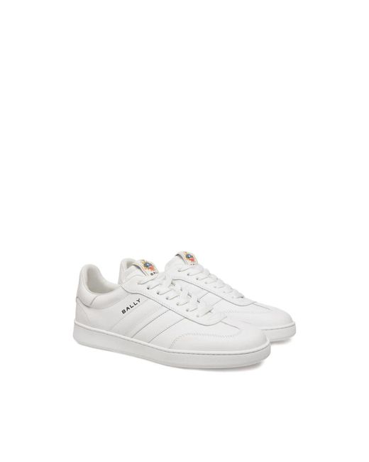 Sneakers Pelle-Uomo di Bally in White da Uomo