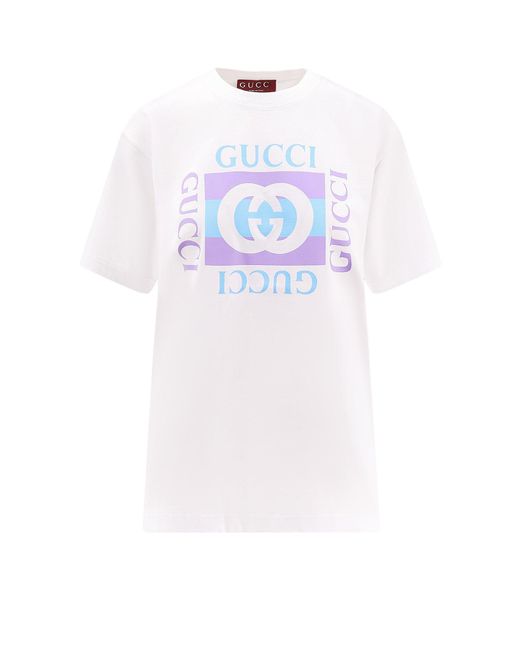 Gucci White Cotton T-shirt With Print