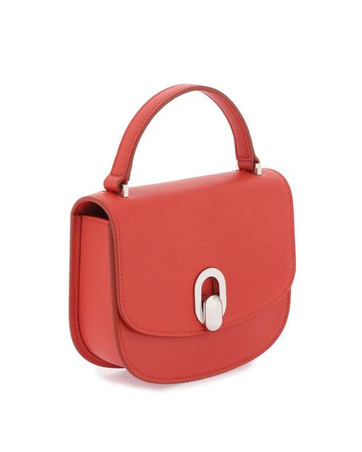 SAVETTE Red Mini Tondo Bag
